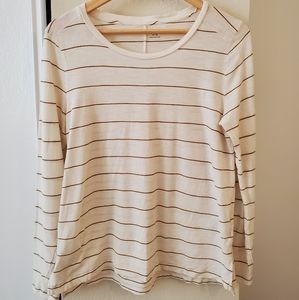 Madewell Stripe Long Sleeve Top